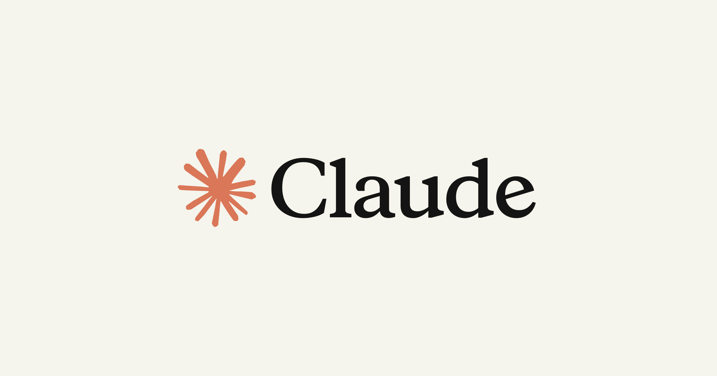 Logotipo oficial de Claude, el asistente de IA de Anthropic